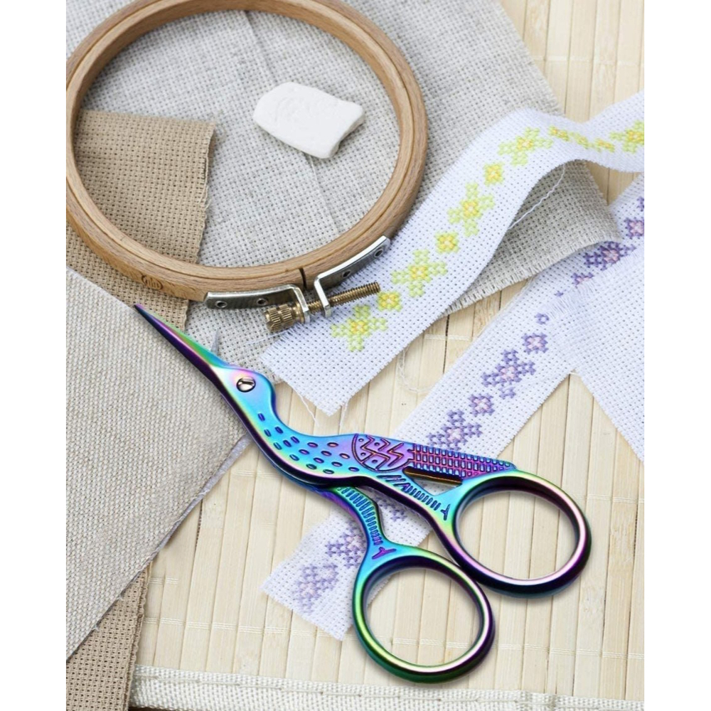 Embroidery scissors. Sublime smooth cutting. Stork - Picture 8 of 8